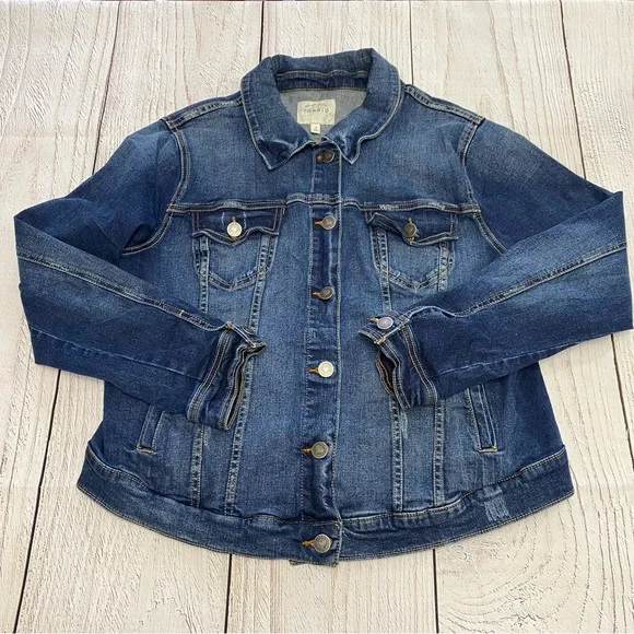 torrid Dark Blue Denim Jacket - Picture 1 of 10